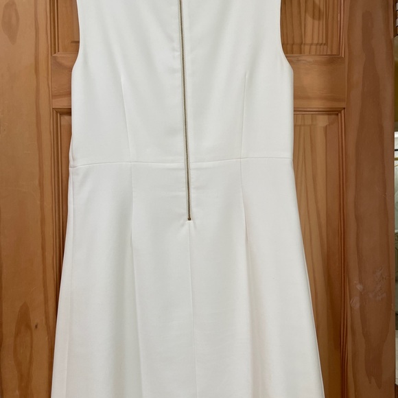 Diane Von Furstenberg Size 12 White Dress - Picture 3 of 3